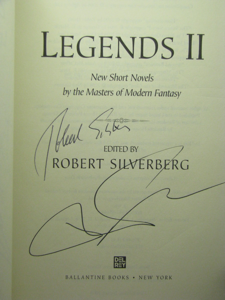 1st, signed by 9 of 11 authors, Legends II ed by Robert Silverberg