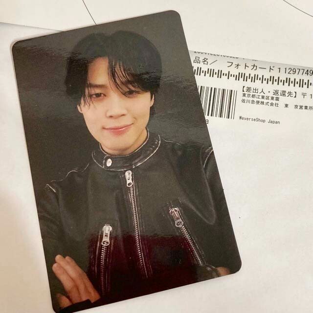 BTS JIMIN THE FACE JAPAN FC Limited Lucky draw Official Photocard