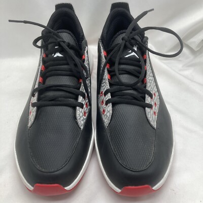 Nike Air Jordan ADG 2 Black White Red Spikeless Golf Shoe CT7812