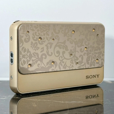 SONY Cyber Shot DSC-T99D 14.1MP CCD Vintage Digital Camera Gold