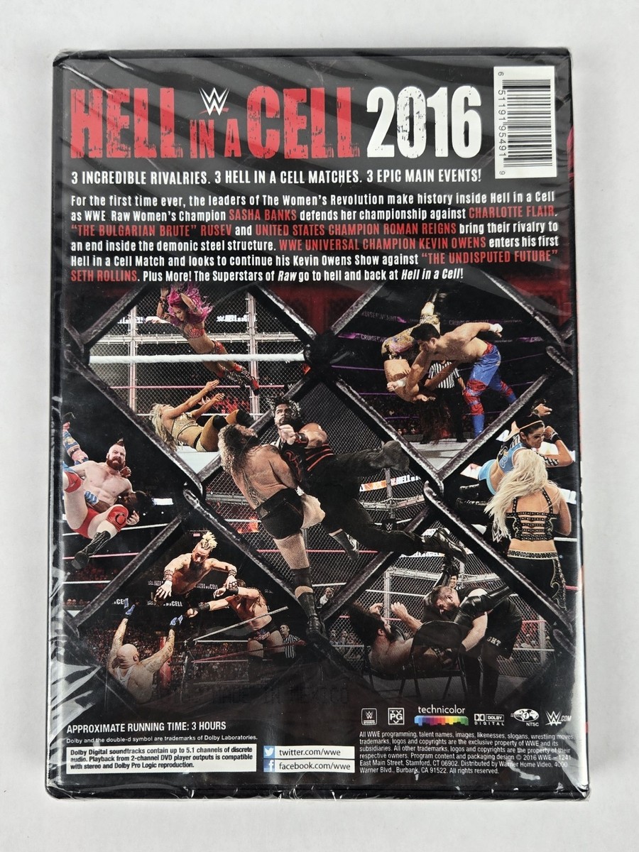 WWE: Hell in a Cell 2016 (DVD) SEALED w/ Topps Trading Card