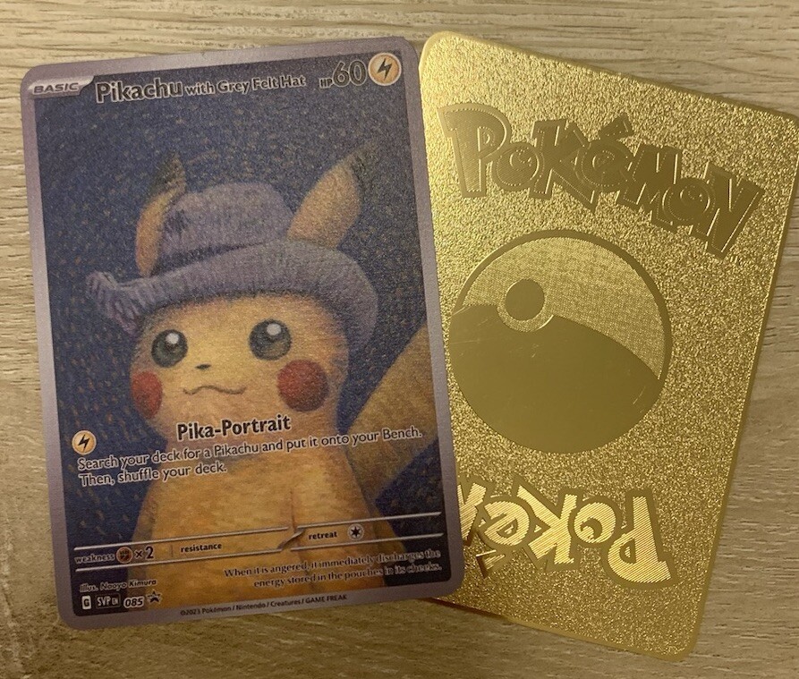 Pikachu with Gray Fish Hat ゴッホピカチュウ 未開封 Pikachu with