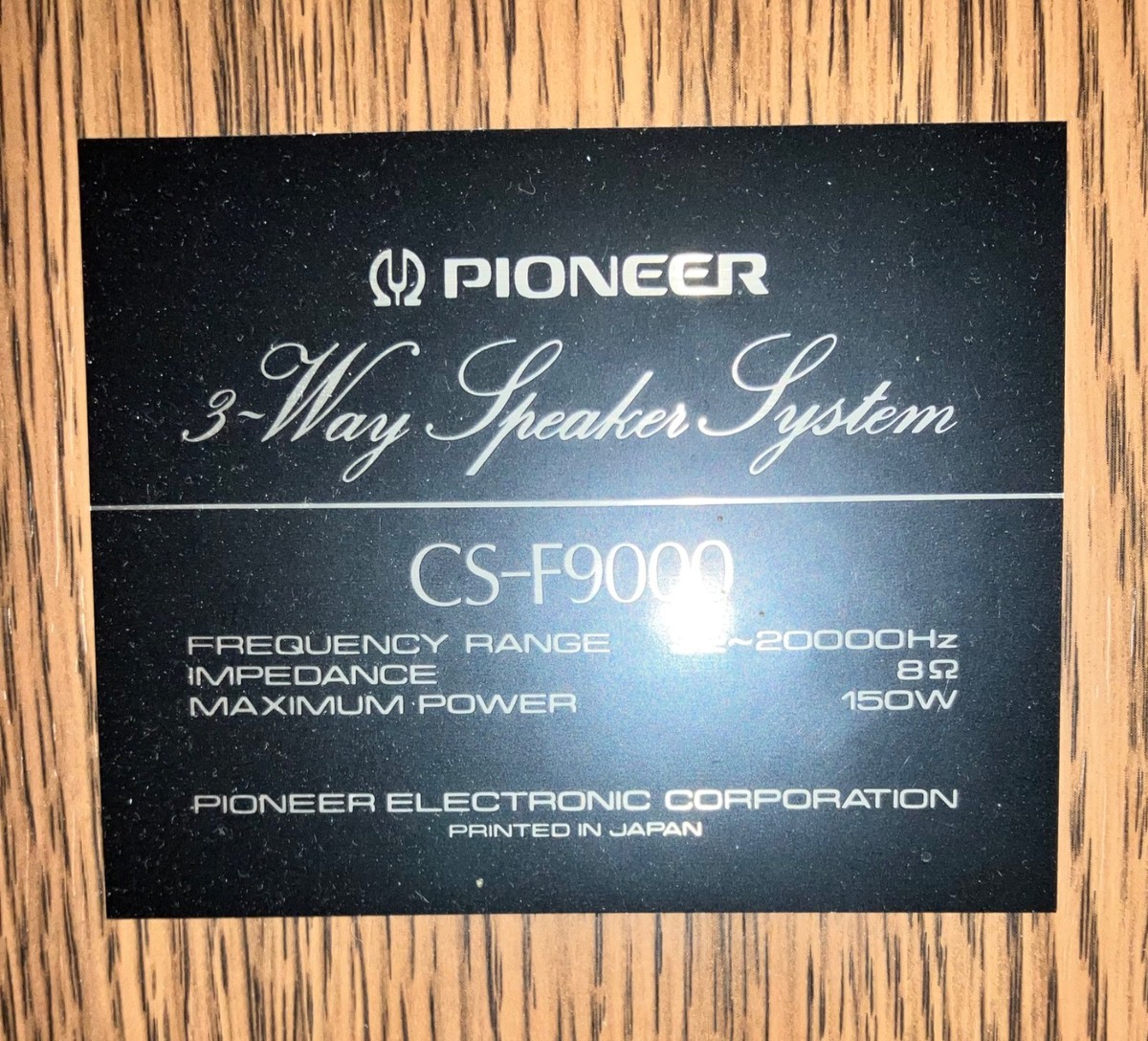 Pioneer CS-F9000 3-Way Speaker System (1986) | eBay