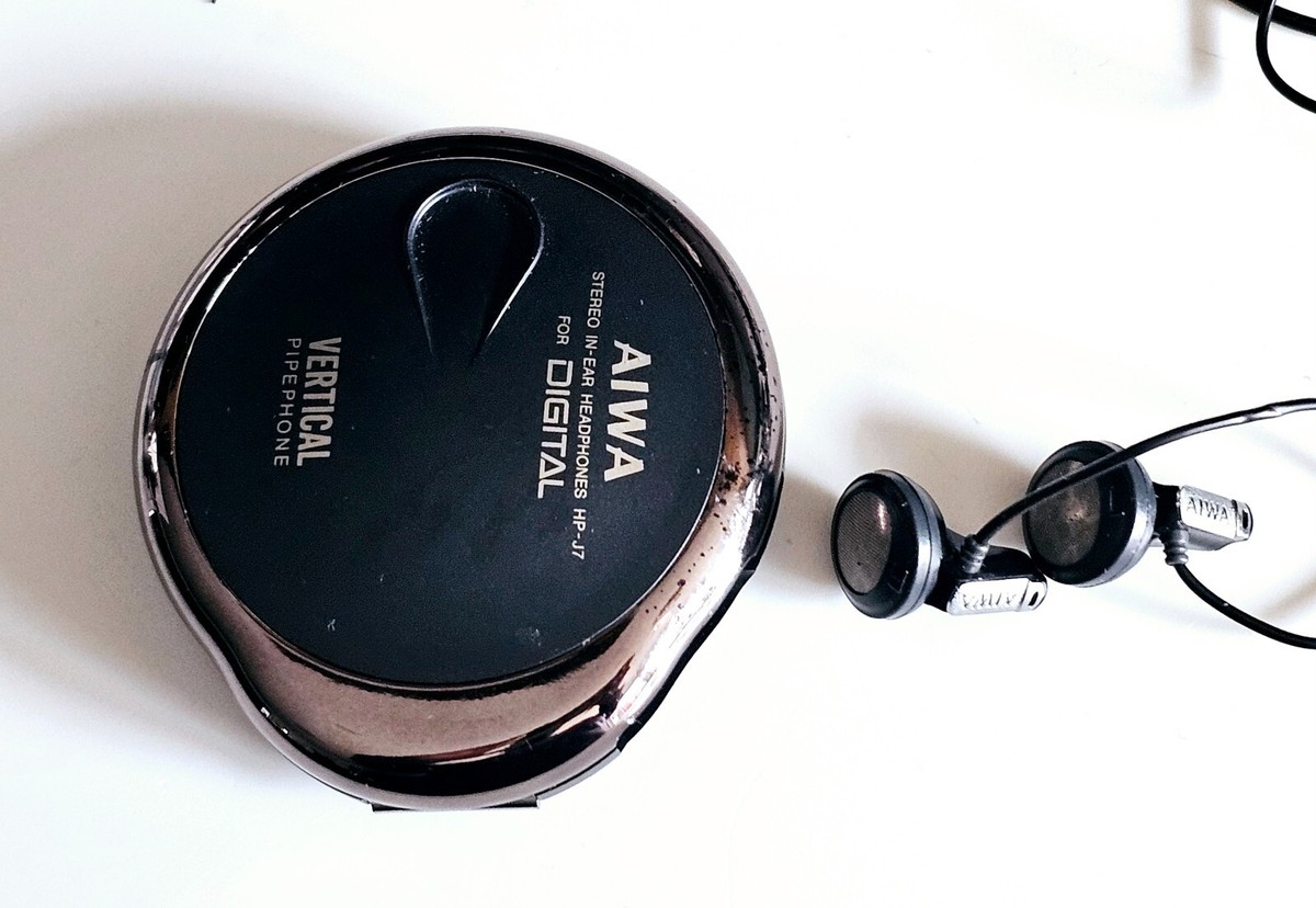 Super rare Aiwa HP-J7 Vintage In-Ear Stereo Digital Earphones