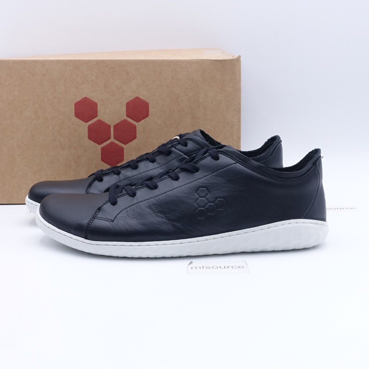 Vivobarefoot Men's Geo Court III Minimalist Leather Sneakers