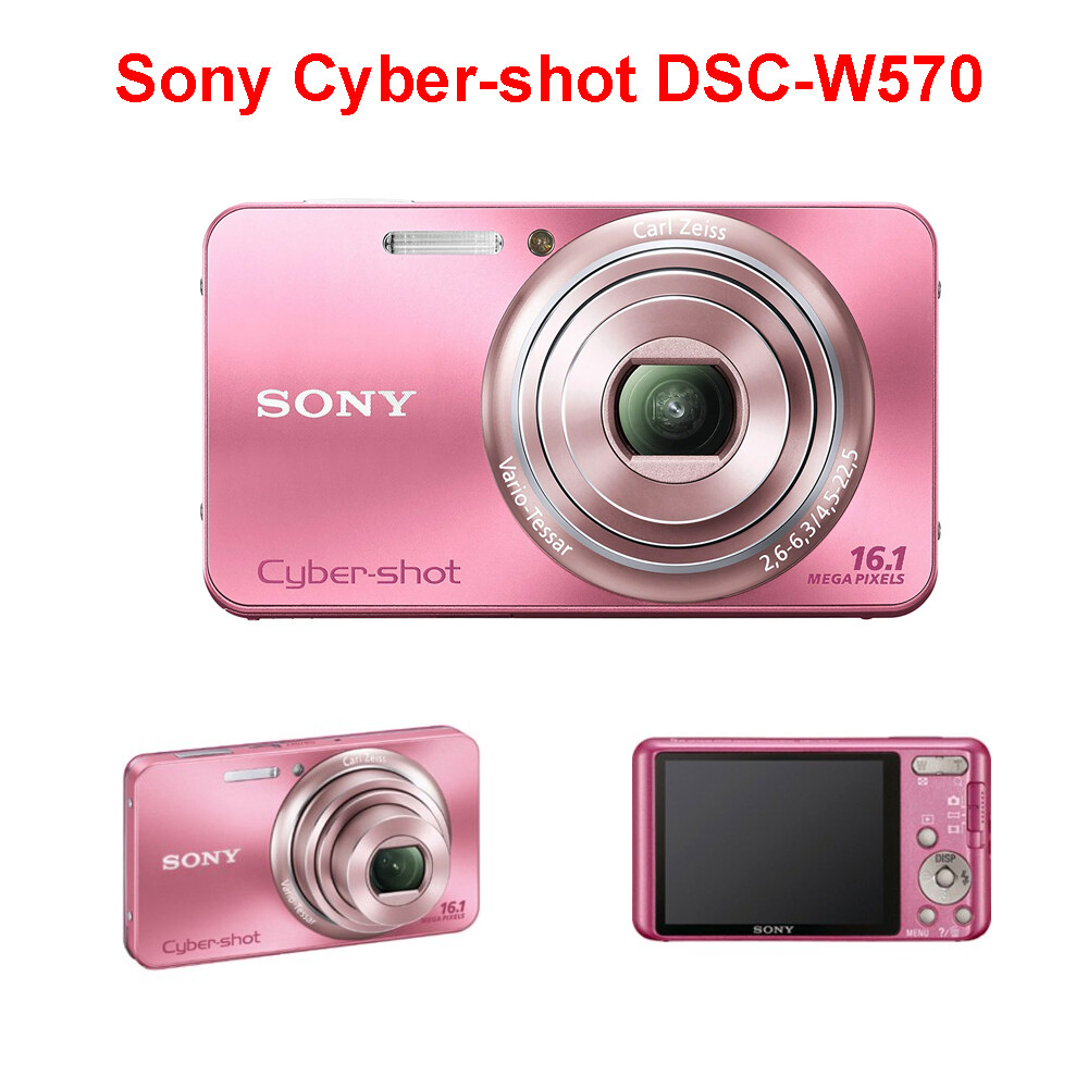 SONY Cyber-shot DSC-W570 Pink 5x Zoom Digital Camera 85% New | eBay.de