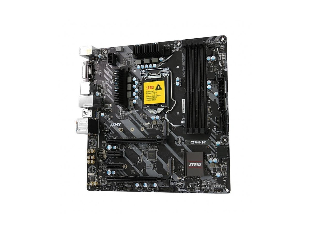 MSI Z370M S01 LGA 1151 (300 Series) Intel Z370 Micro ATX Intel