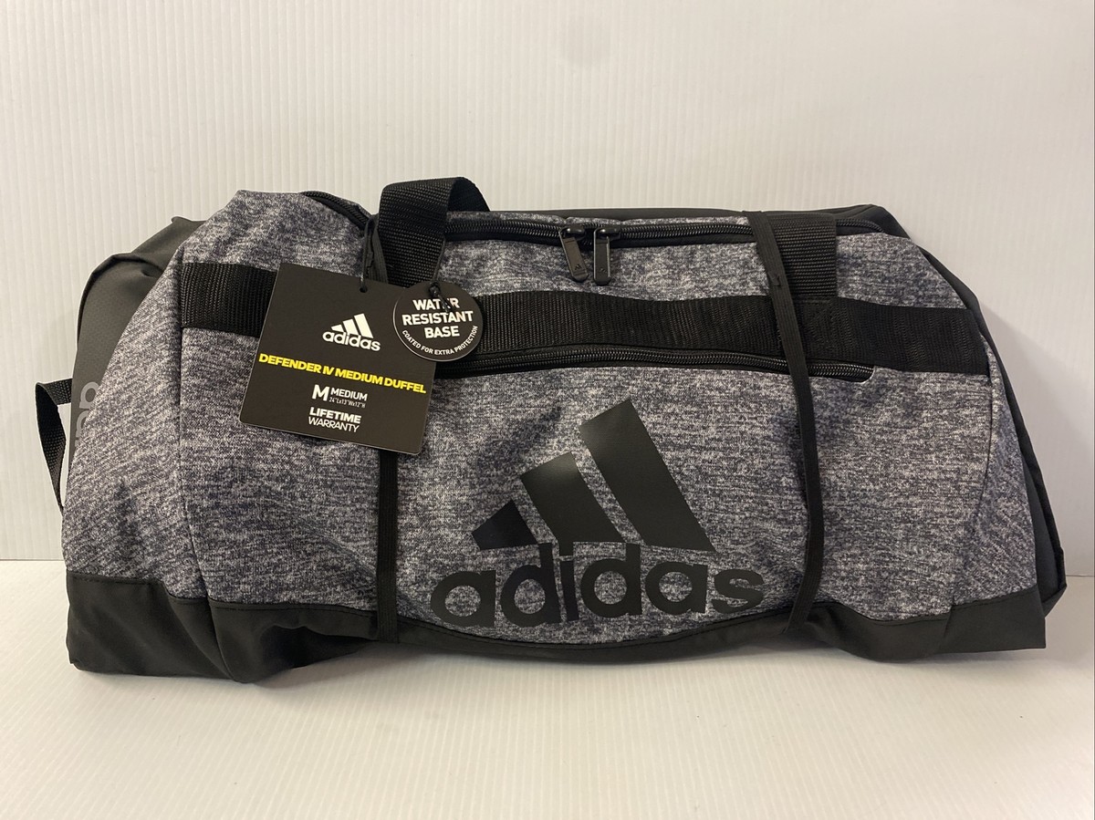 ADIDAS DEFENDER IV MÉDIUM DUFFEL BAG JERSEY ONIX GREY/BLACK