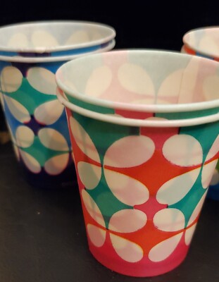 11 Vintage 70's 3oz. DIXIE CUPS #58 NOS Brand New! Butterfly