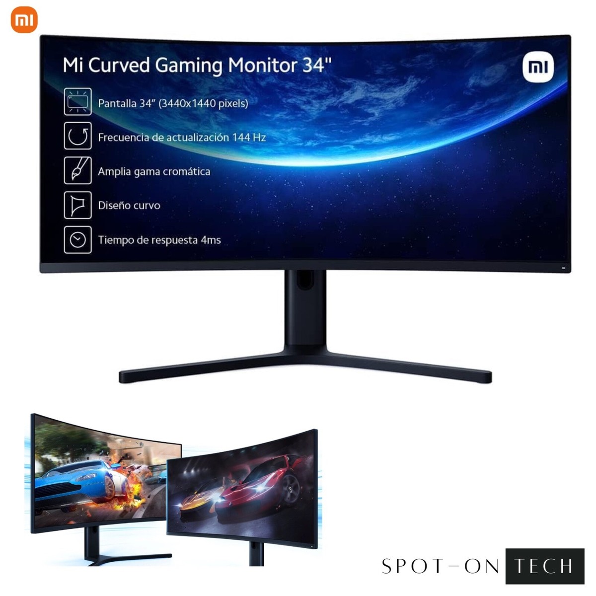 Xiaomi Mi Curved Gaming Monitor 34 Inch 3440 1440 Wqhd 21:9 144Hz