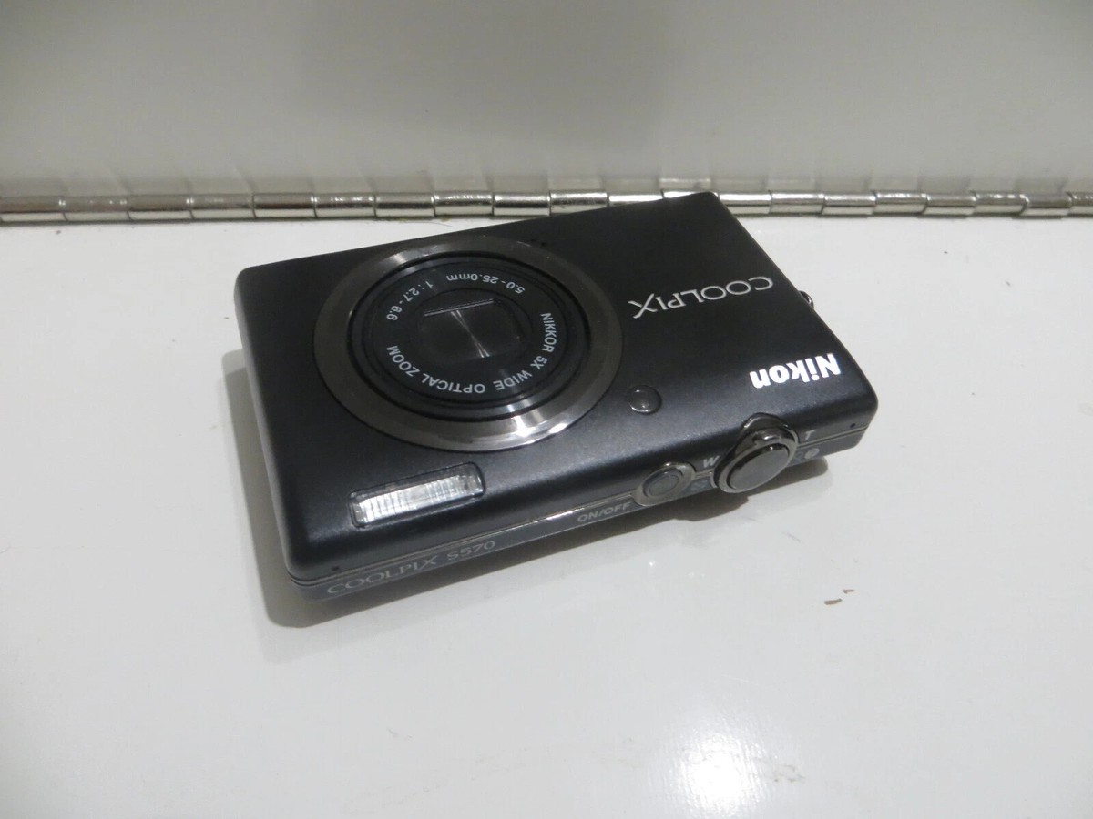Nikon COOLPIX S570 12.0MP 5x Optical Zoom CCD Digital Camera 100