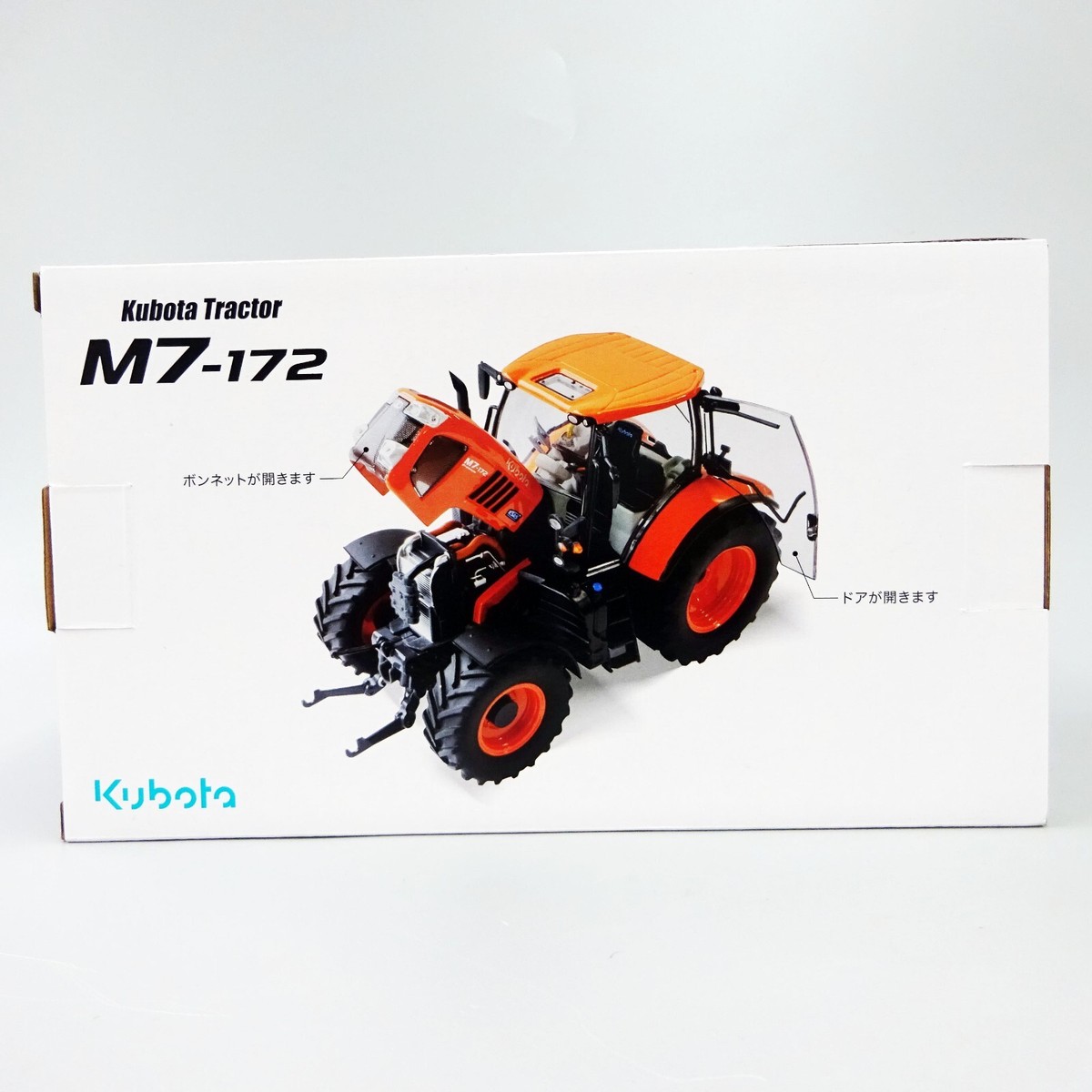 Kubota Tractor M7-172 with Diorama Miniature 1/32 - Doors & Bonnet