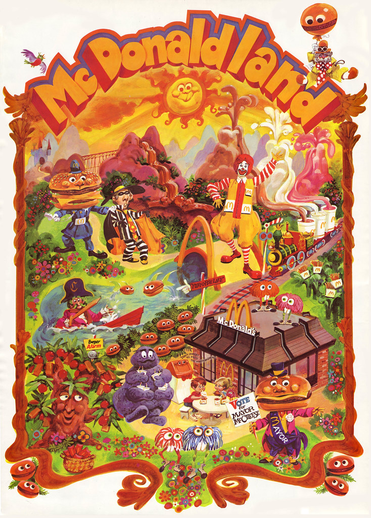 Retro McDonaldland 1970s 13x19 Reprint POSTER FREE SHIPPING #2 | eBay
