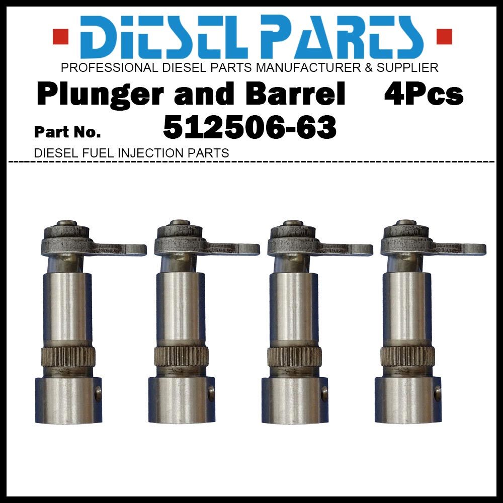 4Pcs Pump Element Plunger 512506-63 D4NN9D524B 503666 for Simms