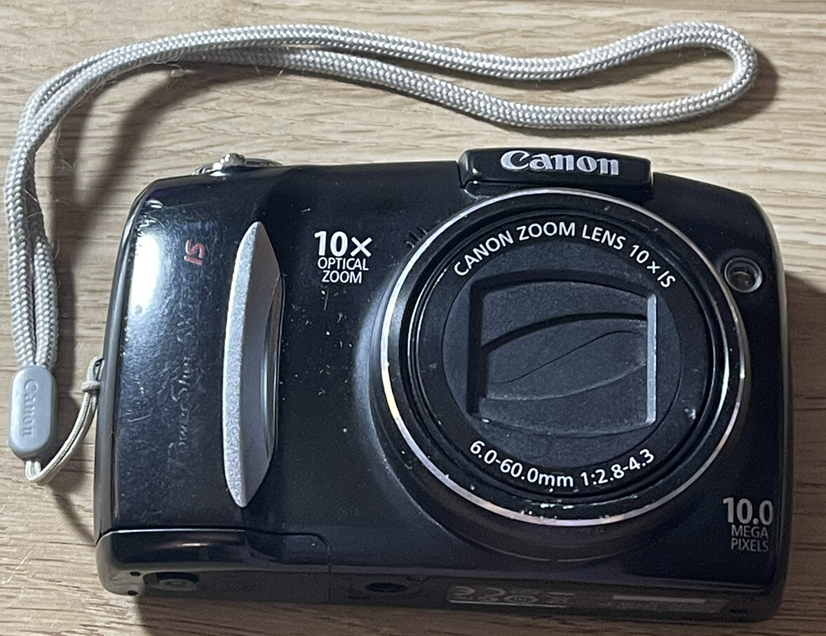 Canon PC1431 PowerShot SX120 IS 10MP Digital Camera 10X Optical