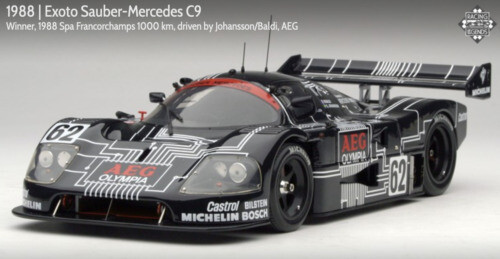 1/18 Exoto Sauber Mercedes C9 #61 Black Blue No Box From Japan