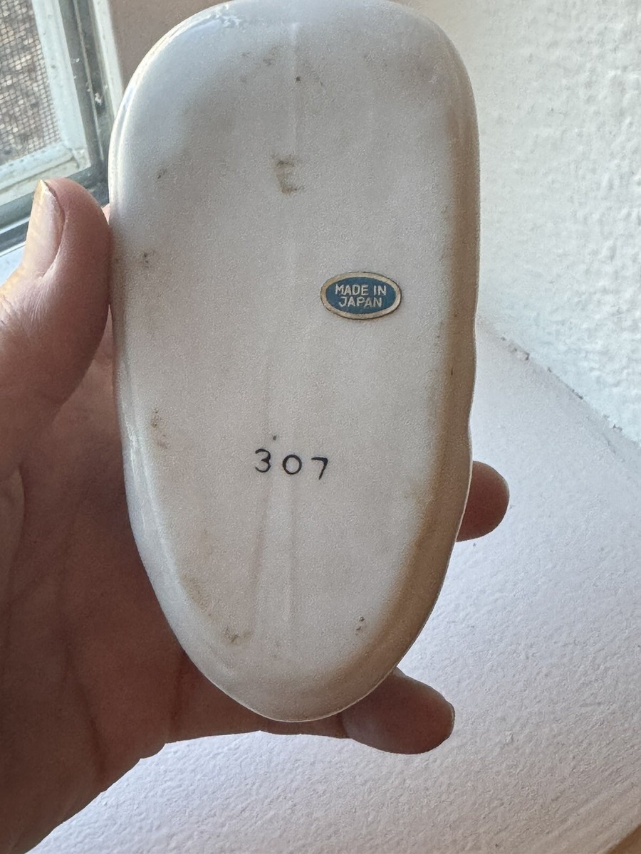 Vintage Porcelain Bootie With Birds And Flowers Made In Japan #307