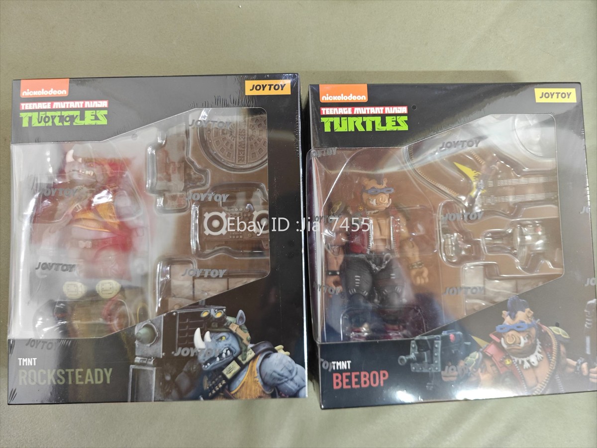 JOYTOY TMNT Beebop Rocksteady 1/18 Complete Model Action Figure | eBay