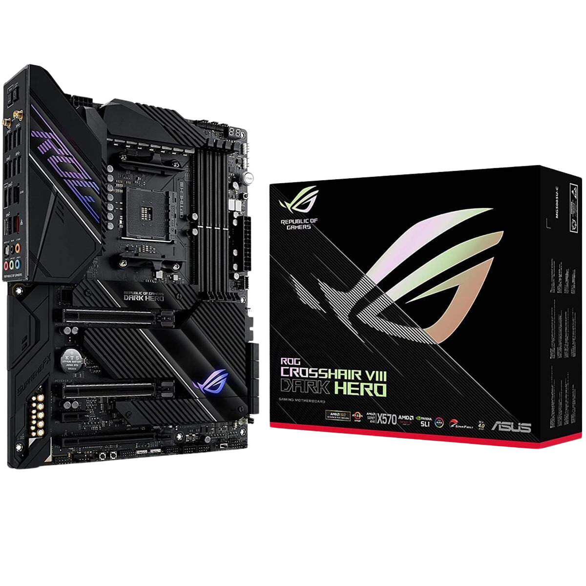 ASUS X570 ROG Crosshair VIII Dark Hero AM4 AMD ATX Motherboard for