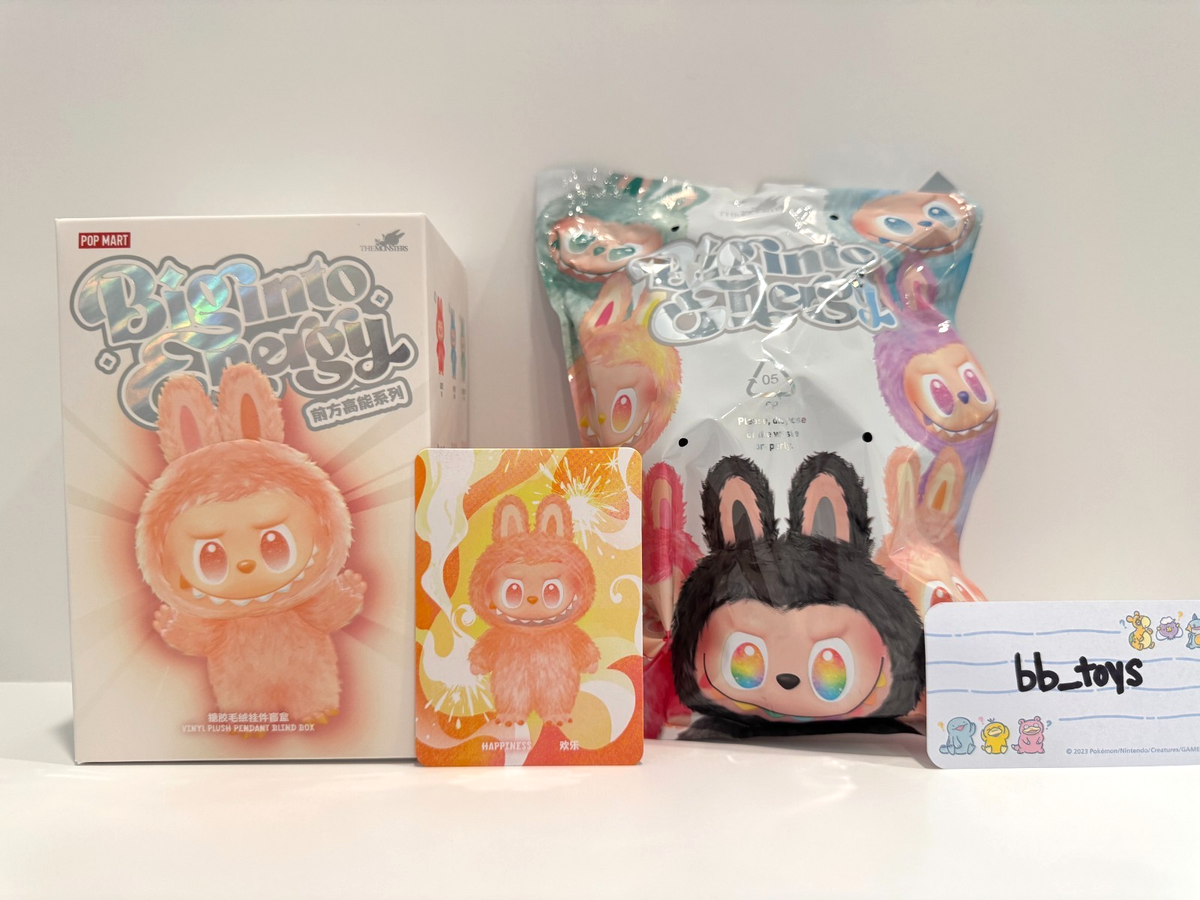 Labubu Big Into Energy Happiness Sealed Bag-Authentic Pop Mart