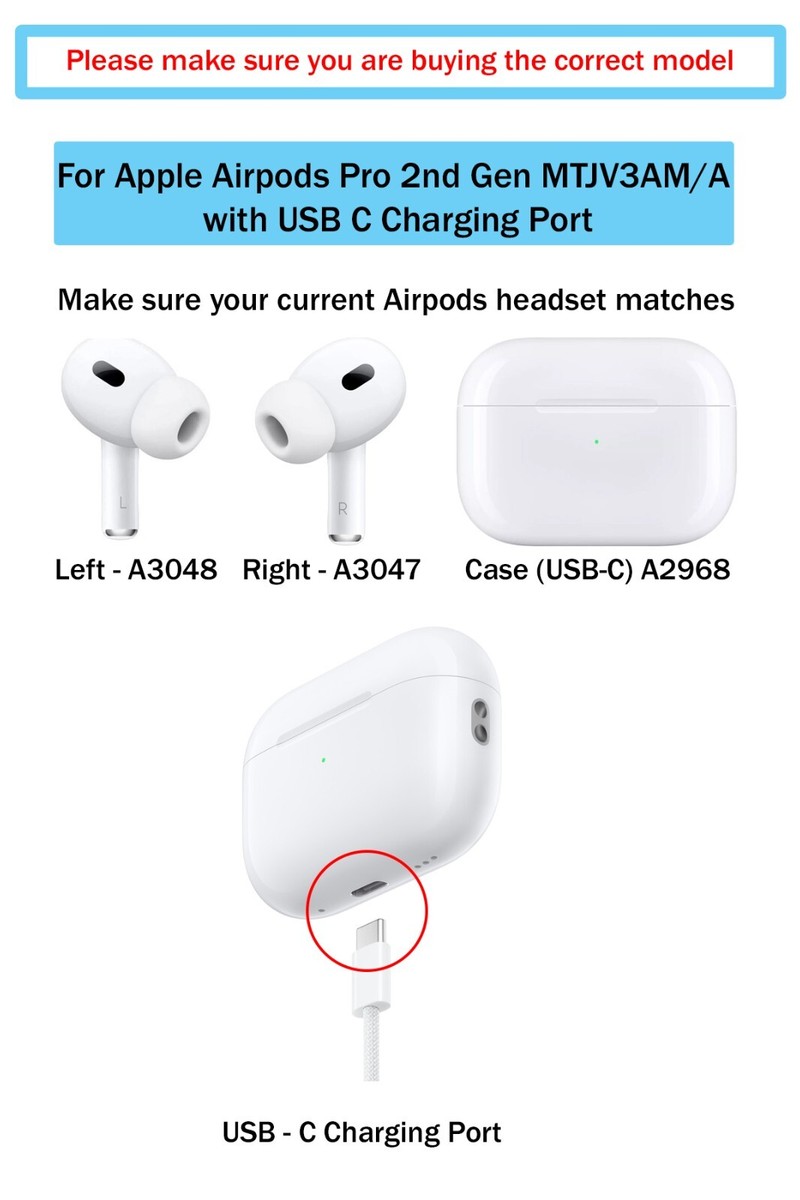 Apple AirPods Pro 2nd Generation USB-C Replacement Right Side Only