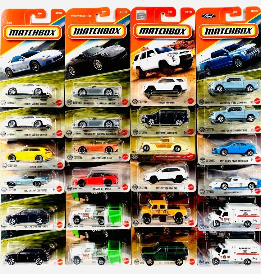 2025 Matchbox MBX Mainline Series 1-125 Complete Car Set from List