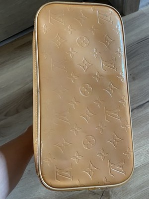 Authentic Louis Vuitton Vernis Houston Shoulder Hand Bag Yellow