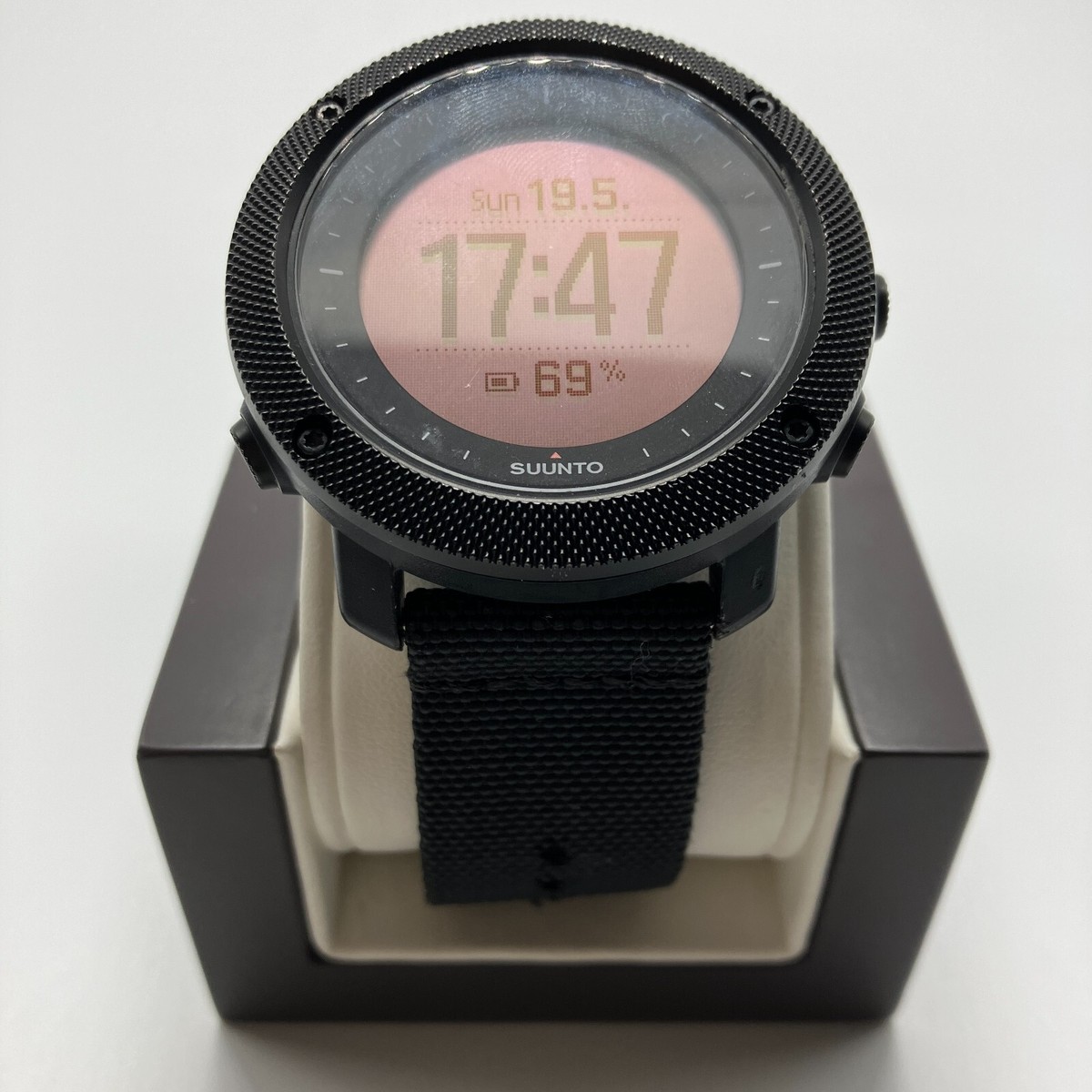 Suunto Traverse Alpha GPS Men Black Digital Watch with Charger in