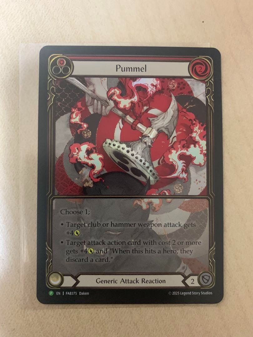 Flesh And Blood Pummel Promo Card Rainbow Foil Calling Sizuoka