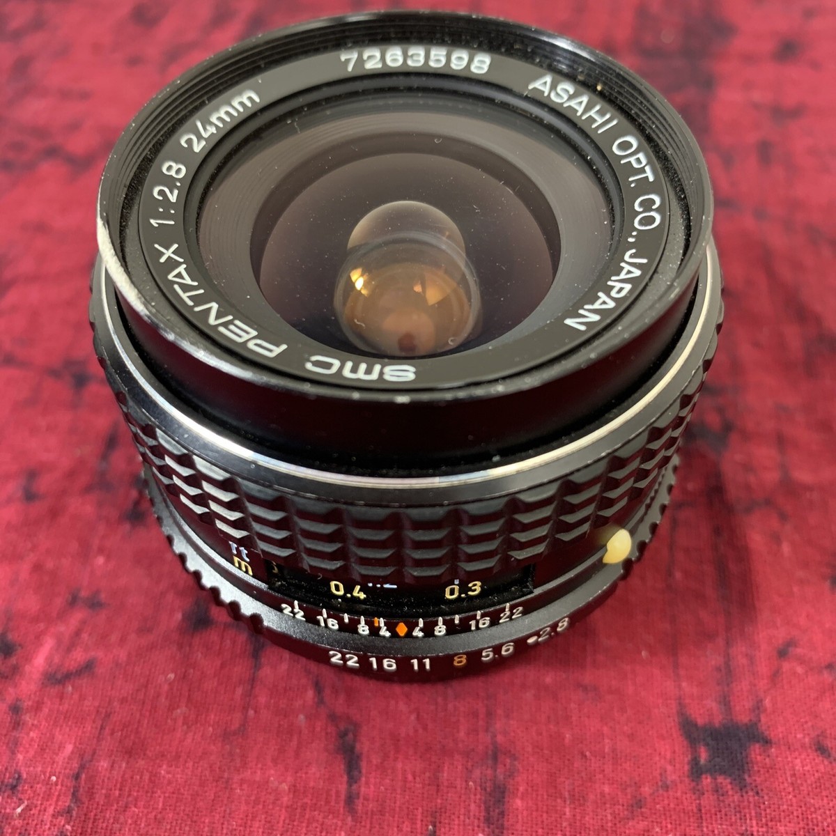 SMC Pentax 24mm F2.8 1:2.8 ASAHI Optical Prime Lens Fixed f/2.8