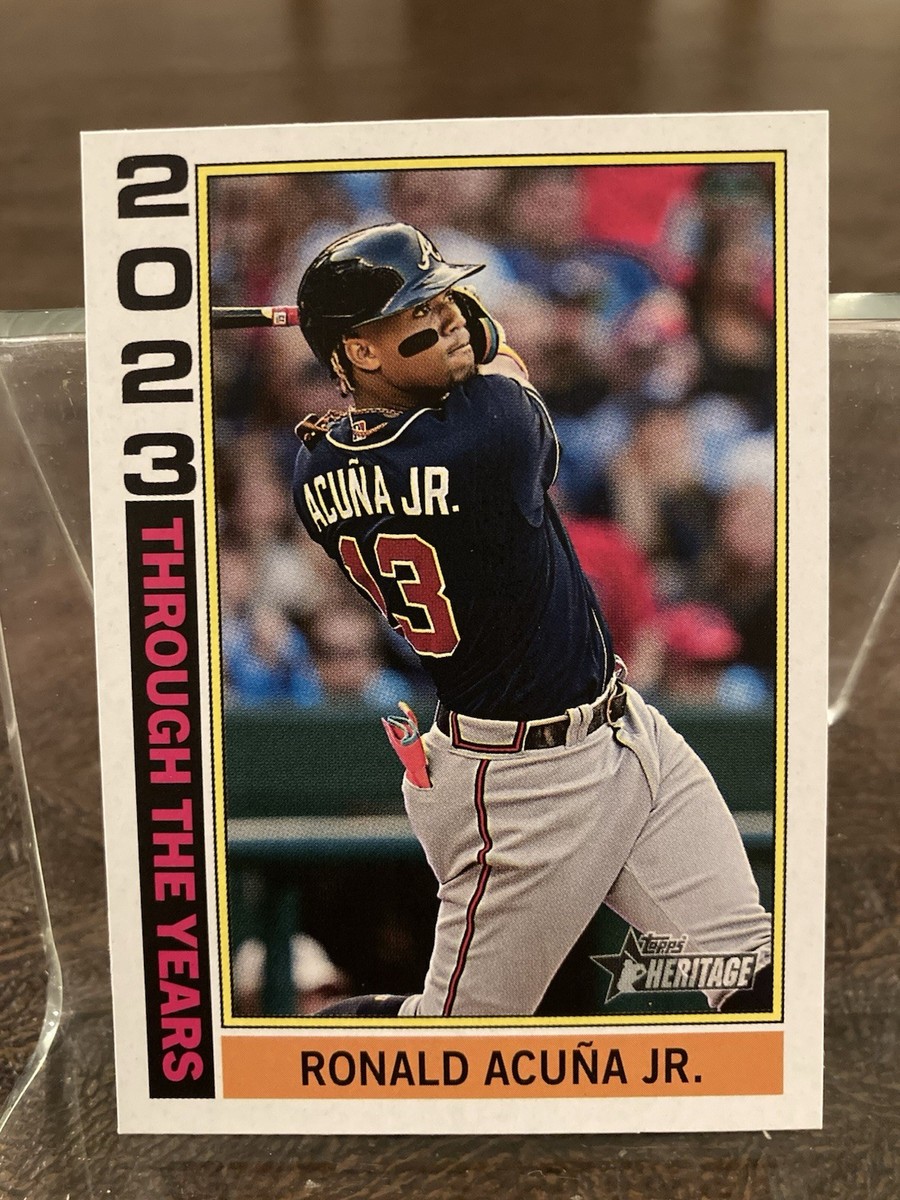 2025 Topps Heritage Ronald Acuna 2023 Through the Years TTY-24