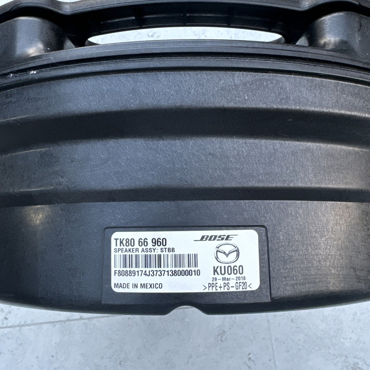 2016 - 2022 MAZDA CX-9 REAR AUDIO SUBWOOFER SUB WOOFER BOSE OEM