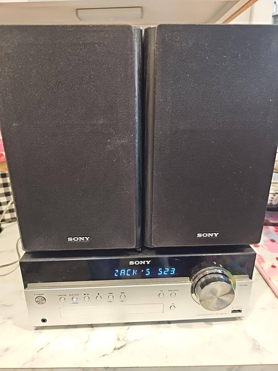 Sony CMT-SBT100 Bluetooth Micro Music System - Black/Gray | eBay