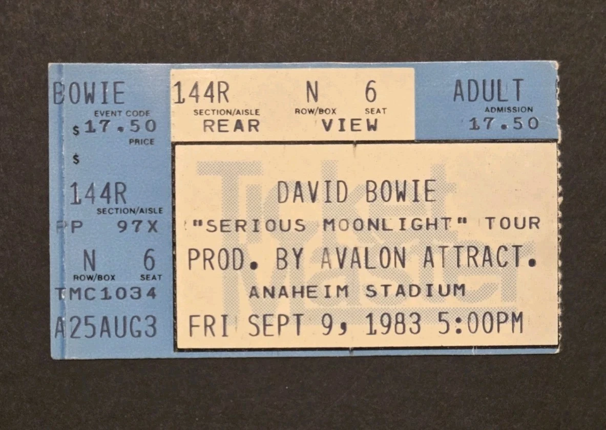 David Bowie Concert Memorabilia for sale | eBay