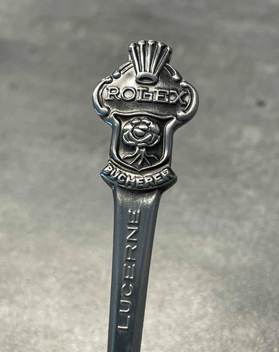 VINTAGE Rolex Lucerne Spoon w/ Rose - Bucherer of Switzerland CB