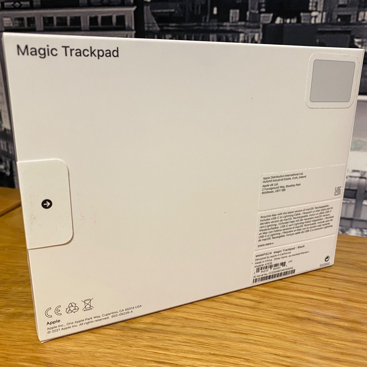 Apple Magic Trackpad 3 Black Multi-Touch Surface Lightning Model