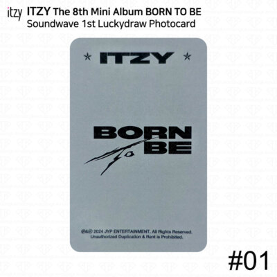ITZY 8th Mini Album Born To Be Soundwave 1st Lucky Draw Photocard