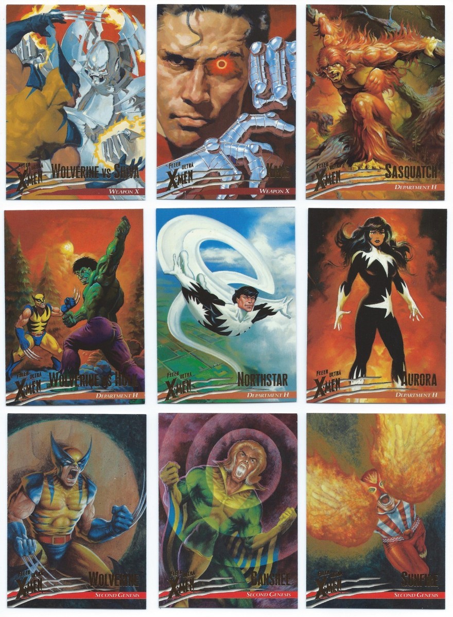 1996 Fleer Ultra Marvel X-Men Wolverine Base Card You Pick Finish