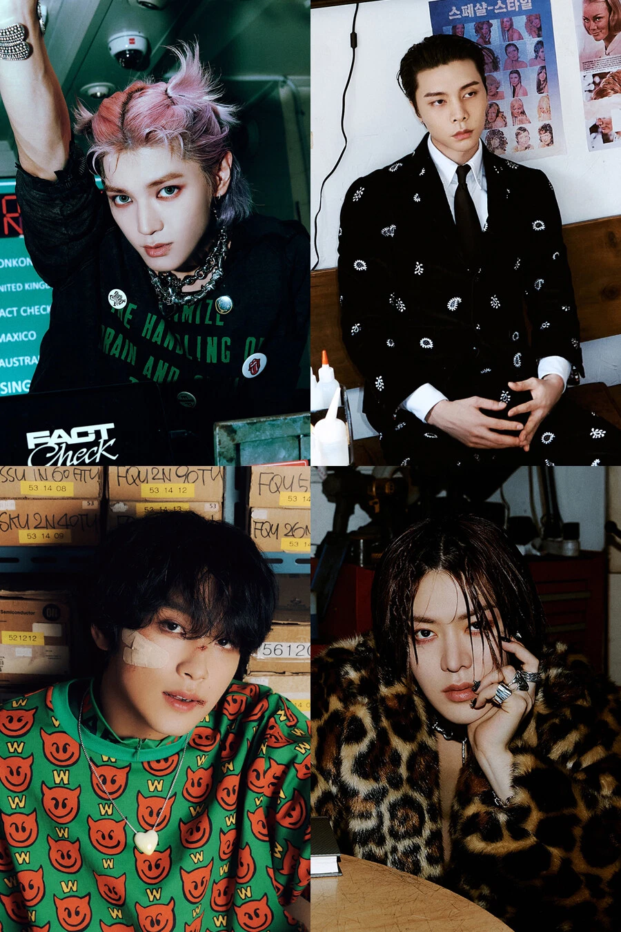 NCT 127 FACT CHECK 5th Album EXHIBIT Ver/CD+Poster+4 Post Card+