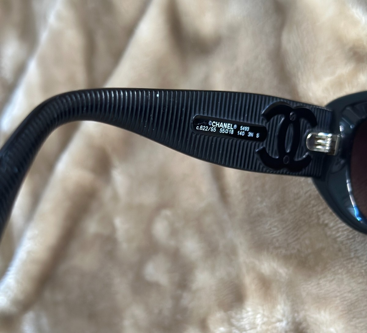 Chanel 5493-A C622/S5 Women's Black/Brown Gradient Sunglasses 55 x