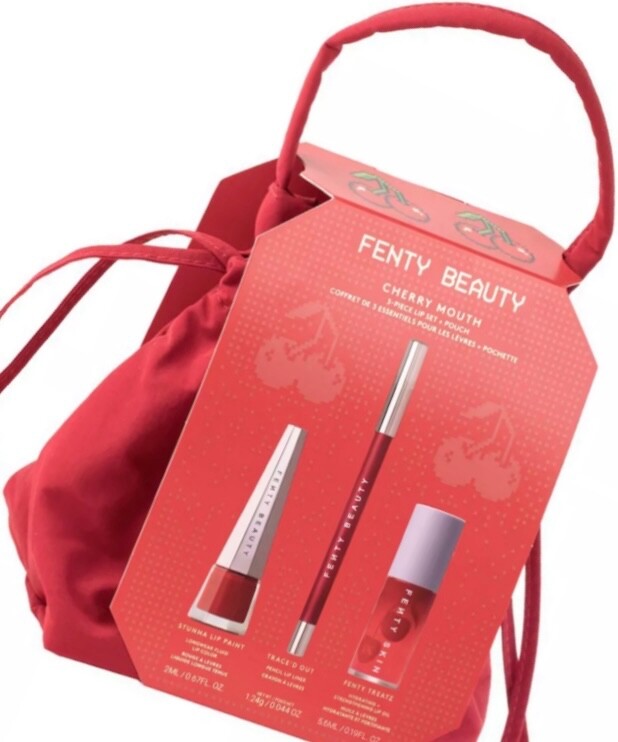 Fenty Beauty Rihanna Cherry Mouth Lip 3 pc Trio Gift Set - New | eBay