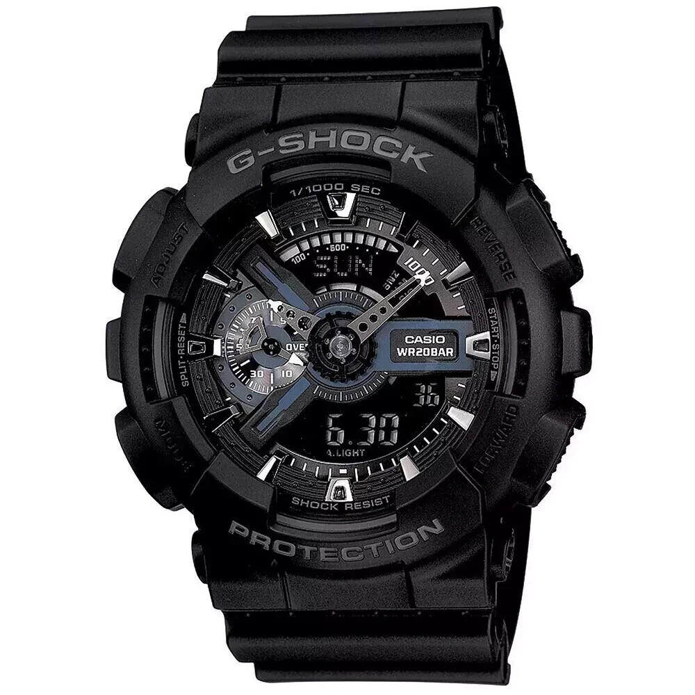 Casio G-Shock Men's Black Shock & Water Resistant Analog-Digital