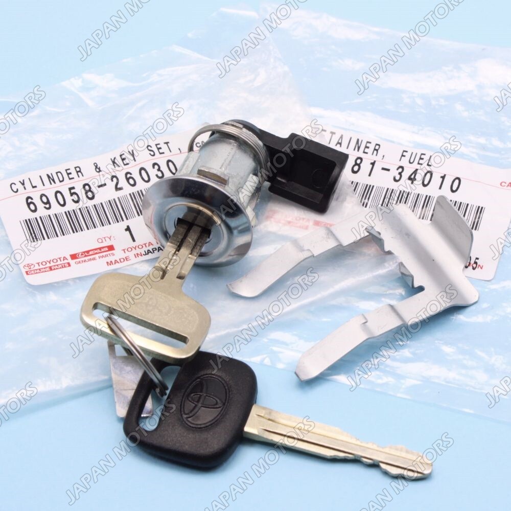 OEM 2000-2003 TOYOTA TUNDRA Fuel Door Lock Cylinder & 2 Keys