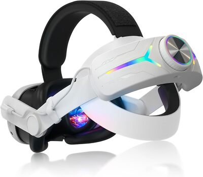 For Meta Oculus Quest 3 VR Headset LED RGB Elite Head Strap w