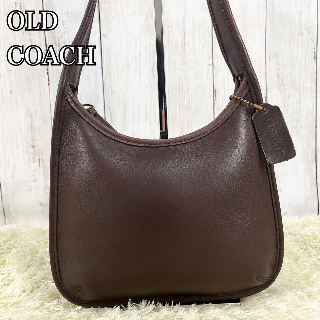 OLD COACH Ergo 9020 Zip Hobo Shoulder Bag Brown Vintage Leather