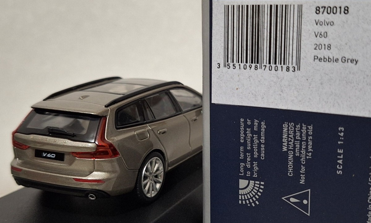 Volvo V60 2018 Pebble Grey 1:43 Norev 870018 Diecast Model | eBay
