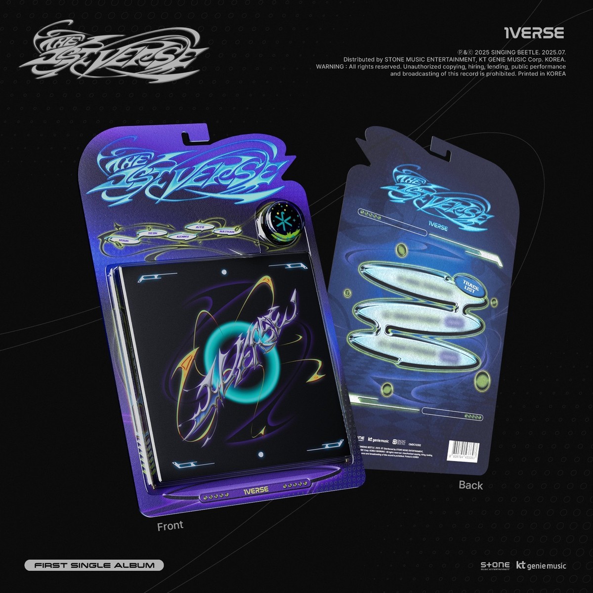 K-POP 1VERSE 1st Single Album The 1st Verse Mini CD+76p Book+P