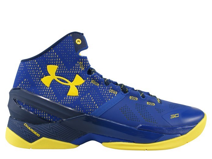 Under Armour UA SC30 Curry 2 Warriors Blue Taxi 1259007-422 Sz 8.5
