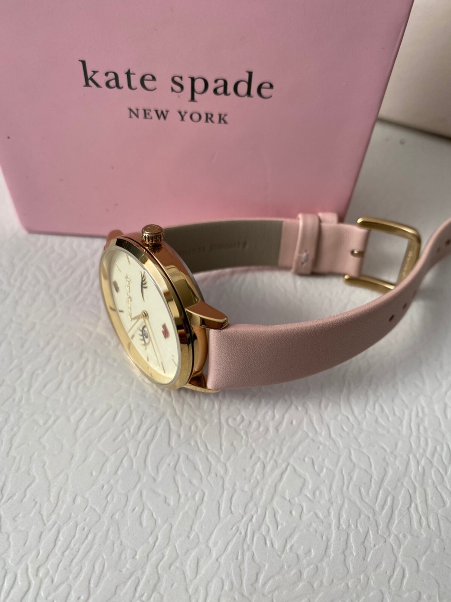 Kate Spade KSW9025 Women's Metro Winking Face Pink Leather Strap