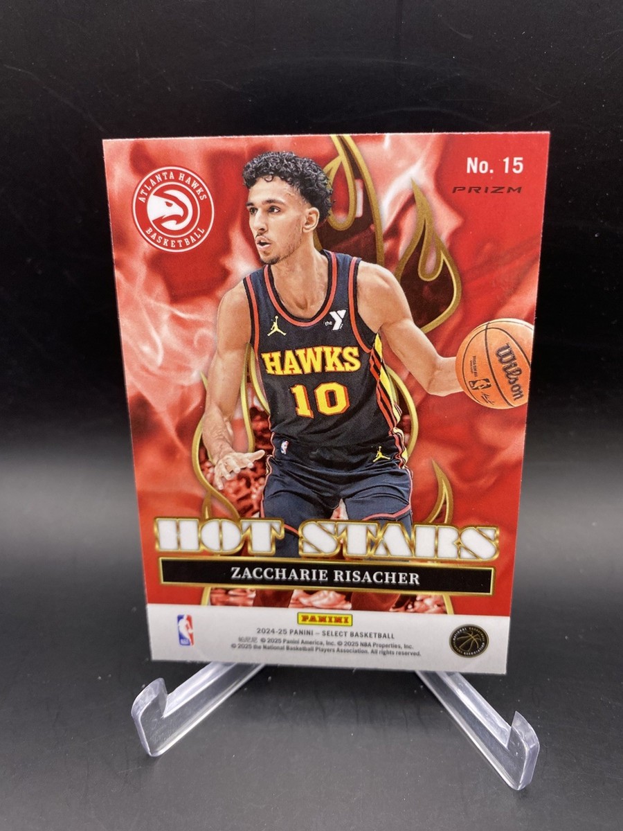 2024-25 Select Zaccharie Risacher Hot Stars Prizm Atlanta Hawks | eBay